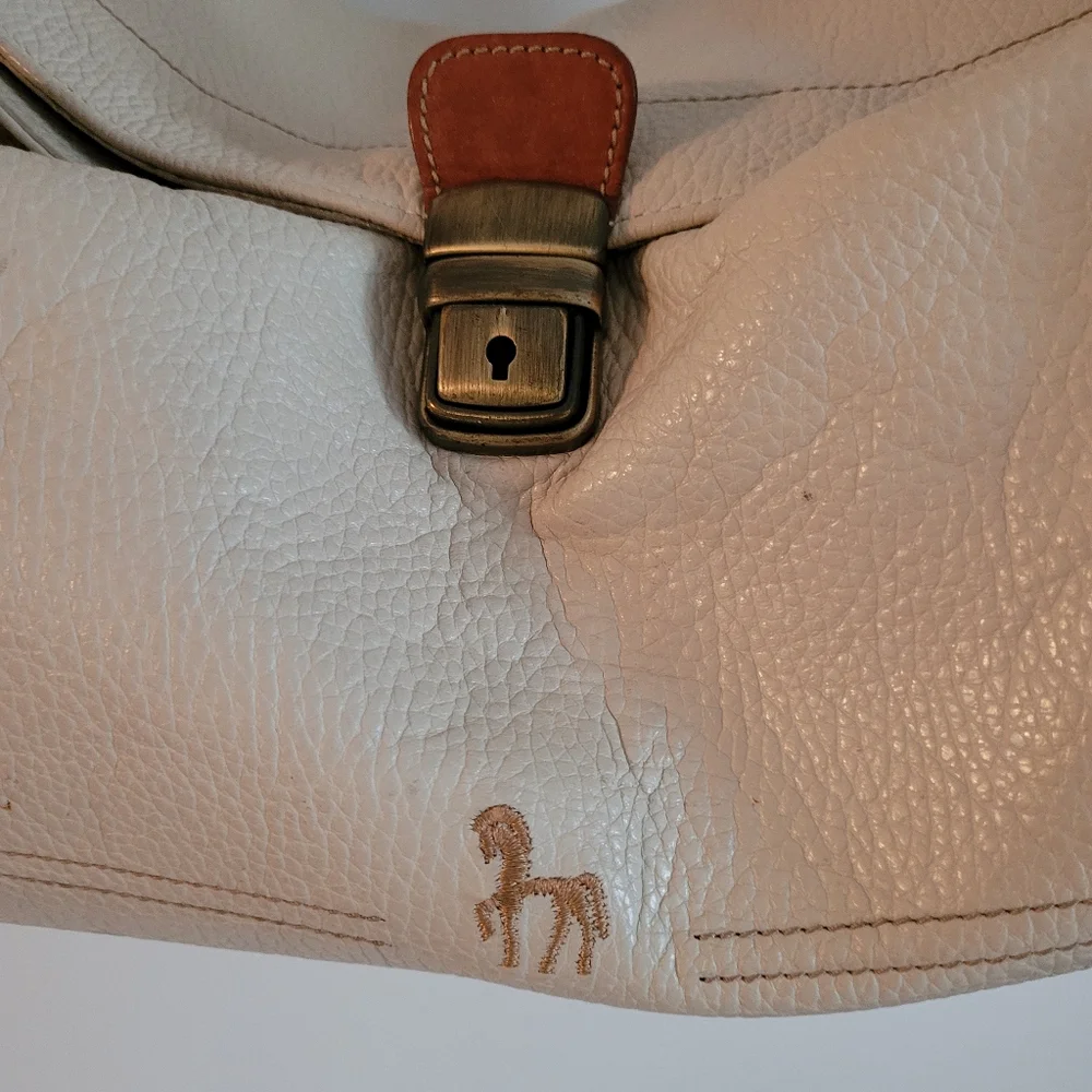 Italian Petusco Leather Hobo Handbag - Picture 5 of 12